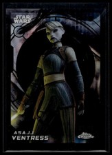 2026 Topps Chrome Star Wars #101 Asajj Ventress Black Refractor #/10 picture