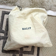 Bally White Half Moon Crossbody Bag Gold Hardware Adjustable Strap Dust Bag picture