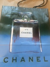 Vintage 1997 CHANEL No. 5 Andy Warhol Paper Shopping Bag, 2-sided With 2 Designs picture