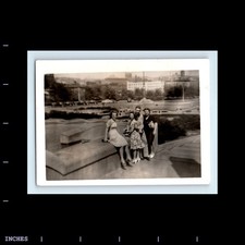 Old Vintage Photo MAN LEGGY WOMEN SITTING OUTSIDE picture