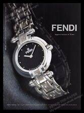 Fendi 1990s Print Advertisement Ad 1998 Zucca Watch 