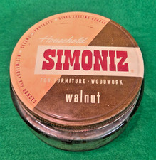 Vintage/Antique Simoniz 6.5oz Household Wax Glass Jar from 1950's picture