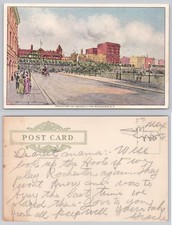 Rochester NY Boulevard on Aqueduct Vintage Postcard c.1910s New York picture
