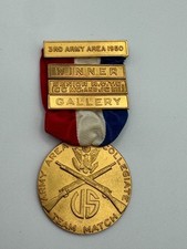 1950 Medal 3rd Corps Area Intercollegiate Rifle Team Match Senior ROTC Winner picture