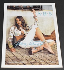 2006 Print Ad Fashion Lady Legs Heels Brunette Allen Schwartz Gorgeous Feminine picture