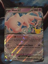 MEW EX 066/128 30TH CELEBRATION HOLO RARE POKEMON TCG picture