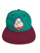 5 x Vintage Grumpy Snow White Seven Dwarfs Snapback Hat Youth flat bill Disney picture