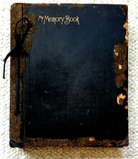 Antique Early 1900s Sepia  Snapshot Family Photo Album,  Over 300 Photographs picture