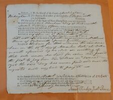 1803 NEW HAMPSHIRE PORTSMOUTH DOCUMENT ISAAC RINGE JUSTICE PEACE ROCKINGHAM picture