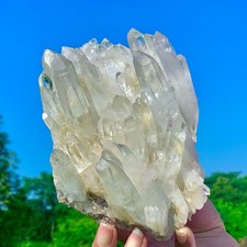 2.48LB  A+++Natural White Crystal Himalayan Quartz Gemstone Cluster/Specimen picture