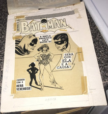 BATMAN 181 FIRST POISON IVY DC COMICS BRAZIL COVER PUBLISHED ORIGINAL ART 1968 picture