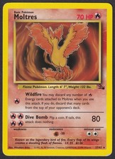 Pokemon Moltres 27/62 Non-Holo Rare Fossil picture
