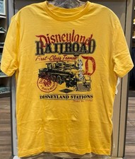 Disney Disneyland Railroad Railway Train Stations T-Shirt LARGE New 2026 picture