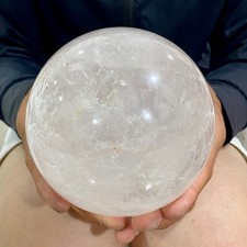 3.94LB Natural White Crystal Clear Quartz Crystal Sphere Ball Healing picture