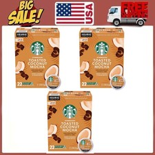 3-Pack Starbucks Toasted Coconut Mocha K-Cup Pods 22-Ct picture
