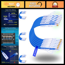 Rapink Patch Cables Cat6/ Cat6a 1ft (24 Pack) Slim, Cat6a Ethernet Patch Cable 1 picture