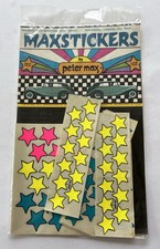 PETER MAX Stickers Stars.  Never Opened Maxstickers NOS picture