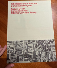 FREE SHIP 1964 Democratic National Conventional Program Atlantic City, NJ picture