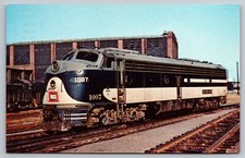 Postcard B 243, Wabash # 1007 at Decatur, Illinois, October, 1960 picture