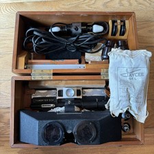 Magnifying Stereoscope Stereo-Comparagraph 210 Stereoview Glasses Fairchild picture