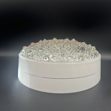 VINTAGE MCM FLUSH MOUNT CEILING LAMP SHADE Protruding Cones ATOMIC MOONSCAPE  picture