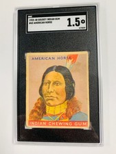 1933 GOUDEY INDIAN GUM AMERICAN HORSE #43 SGC 1.5 FR picture