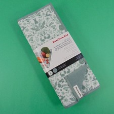 KitchenAid Dish Drying Mats Set of 2 Reversible Microfiber Flower Bunny Design picture