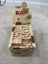 New RAW Rolling Papers KING SIZE SLIM ROLLS - 5 meters - 24 per box -Sealed Box picture