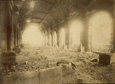 France, Paris, le Conseil d'State burned, interior view of the grand salon d& picture
