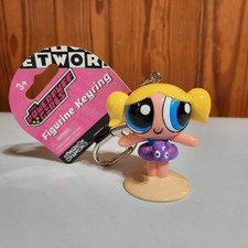 Vintage NOS Cartoon Network Powerpuff Girls Bubbles Keychain RARE HTF picture
