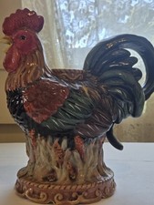 Vintage Burton Burton 2005 Fancy Feathers Rooster Teapot See Description  picture