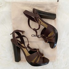 NIB Designer Chloe Heels Made in Italy Size 7 picture