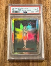 2007 Legend of Zelda Twilight Princess G7 Great Fairy Gold Foil Card PSA 10 picture