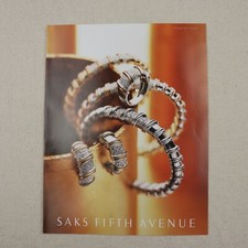 2000 Roberto Coin Jewelry Print Ad Vintage Paper Magazine Clipping Saks Retro picture