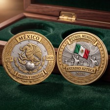 Mexico 2026 Soccer World Cup Estadio Azteca Commemorative Ornament Fan Gift picture