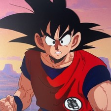 DRAGON BALL Z ANIMATION CEL anime publicity Art SON GOKU vintage 90’s I14 picture