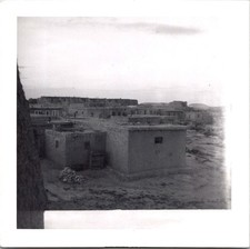 Adobe Pueblo Village in Southwest USA, 1957 B&W Snapshot Photo picture