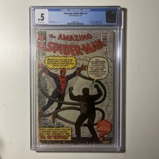 Amazing Spider-Man #3 CGC . 5 1st Doctor Octopus Marvel 1963 COMPLETE Universal picture