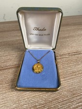 Theda 1/20 12K Gold Filled Pendant St Jude Thaddeus Pray For Us picture