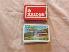VINTAGE WOOLWORTH WOOLCO PLASTIC COATED  BRIDGE PLAYING CARDS picture