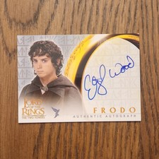 Topps Lord Of The Rings Elijah Wood (Frodo) Autograph Two Towers 2002  picture