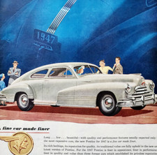 1947 Pontiac Silver Streaks Advertisement Automobilia General Motors DWJJ22 picture