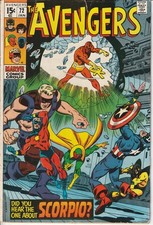 The Avengers #72 Marvel Comics VG picture