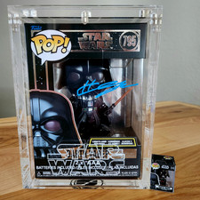 ⭐SALE⭐ STAR WARS FUNKO w/CASE: Hayden Christensen auto VADER 795 LITE/SOUND -JSA picture