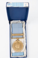 UN Korea Medal in Blue Box Original United Nations 1950 1953 Award picture