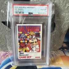 1993 Amurol Nintendo Dr. Mario Game Boy #2 PSA 8 NM-MT Vintage Mario Card picture