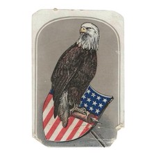 Civil War Old Abe Live Eagle 8th Wisconsin Regiment CDV Hand Colored 1865 As Is picture
