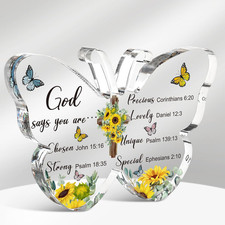 Barydat Acrylic Christian Gifts Bible Verses Religious Gifts for Women Men Inspi picture