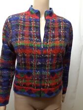 Vintage Missoni Orange Label Wool Sweater Zipper Front Made In Italy Size IT 40 picture