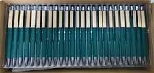 150 Promotional Stylus Pens Green Woodgrain Clip Blank No Misprint Bulk Lot picture